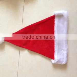 Classic Design Hot Sales Red Velvet Christmas Santa Hat thumbnail-1