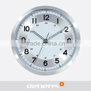 DEHENG High Quality Metal Wall Clock With Temperature Display thumbnail-2