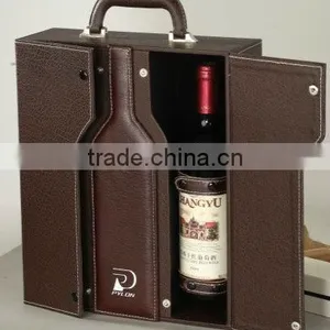 Portable High Quality Leather Wine Box thumbnail-1