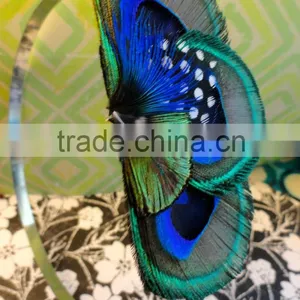 ZPDECOR Leading Supplier Wholesale Cheap Full Eye Dyed Hot Pink Long Peacock Tail Feathers for Sale thumbnail-6