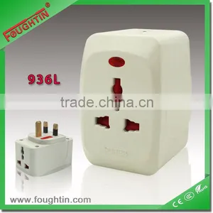 13A Multi Socket Adaptor With Light World Travel Adaptor Socket thumbnail-1