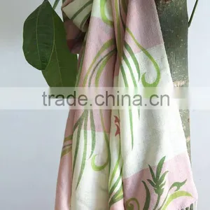 Finest Worsted Wool Printed Pashmina Shawls for Woman thumbnail-1