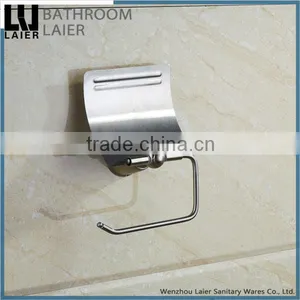 Contemporary Multi-Functional Covered Zinc Alloy Brush Nicked Bathroom Sanitary Items Wall Mounted Toilet Paper Holder thumbnail-3