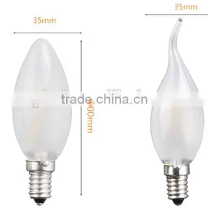 CE Rosh Appoved Dimmable Energy Saving E14 Classic Style LED Filament C35 Flame Candle Lamp E14 thumbnail-2