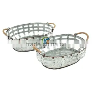 Hot Sale 2 Piece Set Metal Basket thumbnail-1