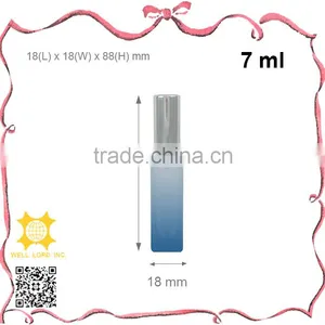 Elegant 10ml Light Purple Slim Pump Sprayer Glass Bottle thumbnail-4