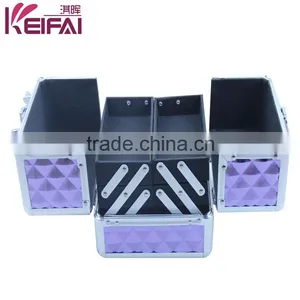Women Fashion Portable Wholesale Professional ABS Empty Makeup Case With Drawers thumbnail-3