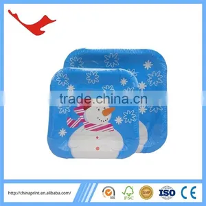 005 Decorative Christmas Make Disposable Paper Plate Cheap thumbnail-3