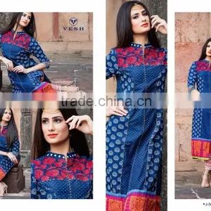 Indian Stylish Long Sleeve Kurtis thumbnail-3