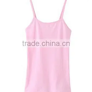 Women Tank Tops With Custom Logo Racer Back Private Label Fitness Wear Ladies Tops Latest Fashion Cotton Plain Yellow Top thumbnail-3