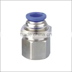 One Touch Fitting With PT & NPT(PMF-Bulkhead Female Straight Fitting) thumbnail-1