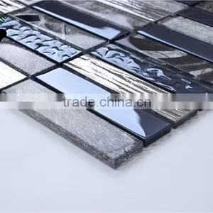 SMJ09 Blue Strip Mosaic Interior House Bathroom Mosaic Decoration Art Mosaic thumbnail-1