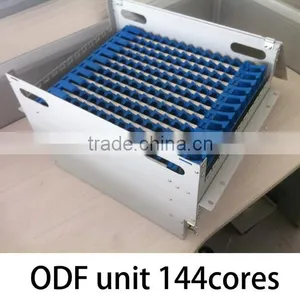 China Supplier Fiber Optic Equiment 19 Inch Rack Mounted ODF Unit Box 144 Core thumbnail-2
