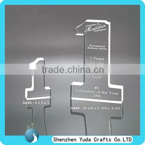 Acrylic Number Block Acrylic Engraved Logo Block Acrylic Block Display thumbnail-1