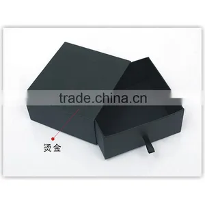 China Factory Wholesale Custom Cardboard Jewelry Box, Black Beautiful Gift Box thumbnail-3