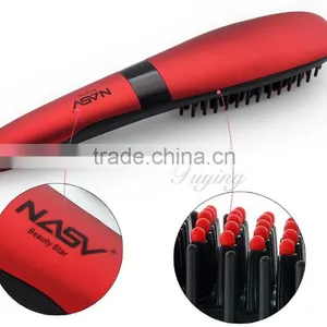Second Generation 2 IN 1 Anion LCD Hair Straightener Comb Hair Brush Straightener thumbnail-2