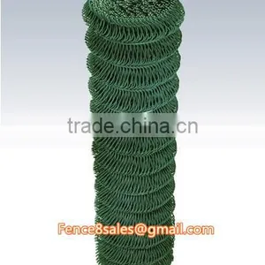 3.5mm PVC Coated Wire Woven 50x50mm Mesh Aperture Cheap Chain Link Fence thumbnail-1