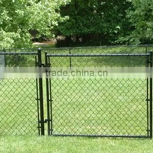 3.5mm PVC Coated Wire Woven 50x50mm Mesh Aperture Cheap Chain Link Fence thumbnail-4