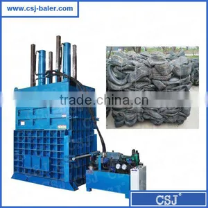 Wholesales CE Support Waste Tyre Press Machine Hydraulic Tire Baler Machine thumbnail-4