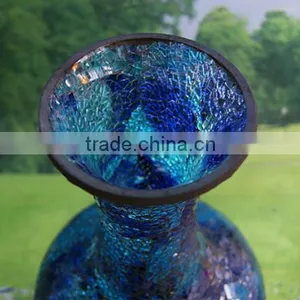 Large Mosaic Glass Vase 2014 New thumbnail-3