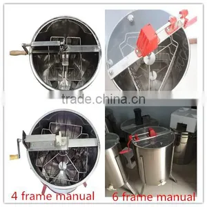 Apiculture Manual Stainless Steel 2 Frame Self-reversal Honey Extractor for Sale thumbnail-4