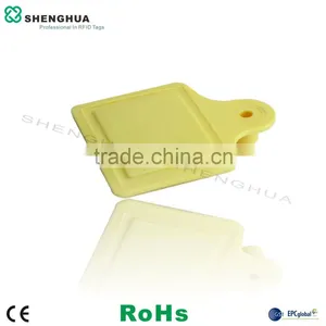 Animal Ear Tag Passive Uhf Rfid Ear Tag Eco-friendly Disposable TPU Rfid Tag for Cows Cattle thumbnail-1