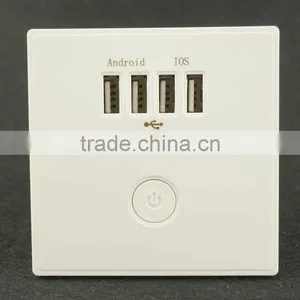Best Selling Electrical Outlet Usb Wall Charge Socket With Turn/off Switch thumbnail-1