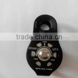 ANPEN CE EN 12278 Fixed Side Rescue Pulley Aluminum Light Weight Single Climbing Pulley thumbnail-2