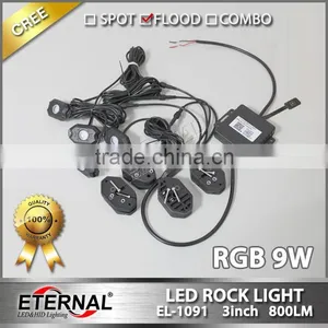 4/6/8/12 POD Rock LED Off Road Jeep ATV Golf Cart Truck Vehicle Rock Crawler Light RGB Rock Light thumbnail-6
