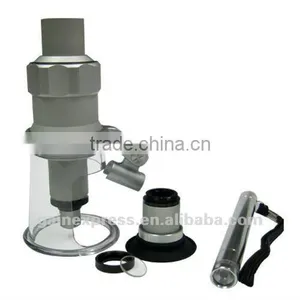 40x Mini Portable Measuring Microscope + Helicoid Focusing + LED Penlight thumbnail-2