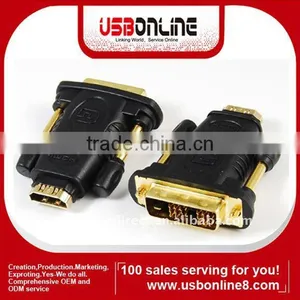 DVI(18+1) Male to HDMI Female Adaptor thumbnail-1