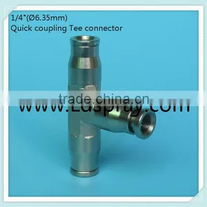 1/4" (6.35mm)High Pressure (1500psi) T Slip Lock Fittings Connect thumbnail-2
