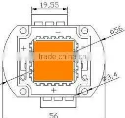 100W Full Spectrum Led Chip in Red Phosphor for Hydroponic Growing Systems thumbnail-1