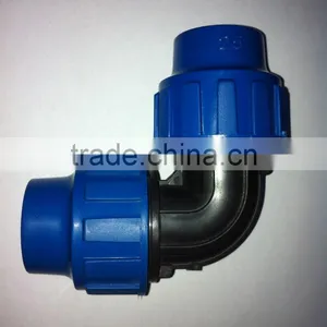 PE Pipe Fitting Elbow PP Compression Fitting thumbnail-1