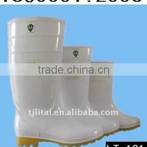 White Pvc Safety Work Boot thumbnail-1