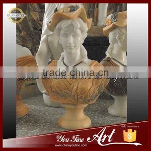 Elegant Marble Female Bust Statue For Sale thumbnail-1