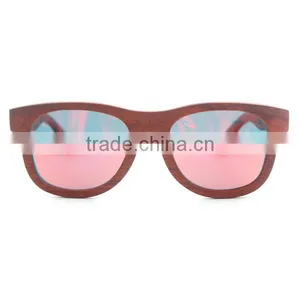 Rose Wood Sunglasses Wooden Frame Sun Glasses thumbnail-1