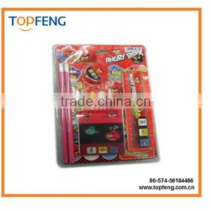 Stationery Sets for Kids School Supplies Mickey Hello Kitty Kawaii Pencil+rubber+ruler Stationery Gift thumbnail-1
