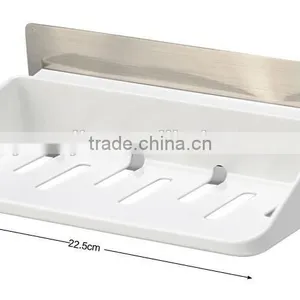 Wholesale Stock Multifunction Kitchen Bathroom No Mark Sticky 3 in 1 Plastic Storage Rack thumbnail-4