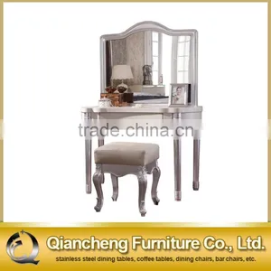 Pu Material Dresser Furniture Dressing Table With Drawers thumbnail-2