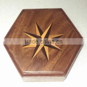 Wood Storage Box, Wooden Decorative Box, Decorative Storage Box, Wooden Storage Box thumbnail-1