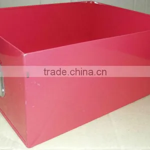 Red Filing Box Storage Box thumbnail-1