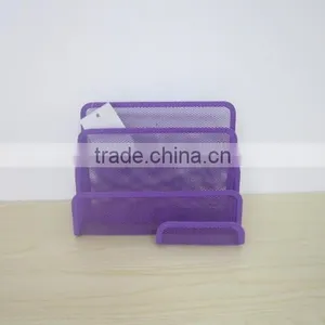 2016 Mesh Metal Wire Desk Top Paper Organizer File Folder Holder Office File Rack Office File Rack thumbnail-2