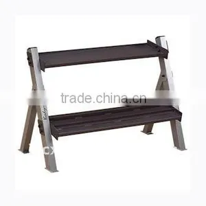 S6240 Steel 2 Tier Solid Dumbbell Rack thumbnail-1