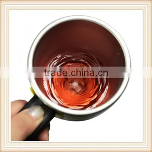 Stainless Lazy Self Stirring Mug Auto Mixing Tea Coffee Cup Home Gifts Yellow thumbnail-6