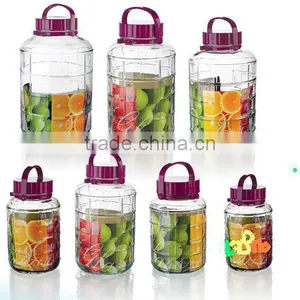 Large Glass Wine Making Jar With Plastic Handled Lid thumbnail-2