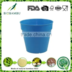 High Standard Welcome Best Sale Bamboo Fiber Eco Flower Pot thumbnail-5