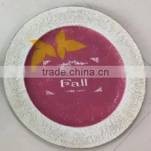 Happy Fall Round Plastic Plate thumbnail-1