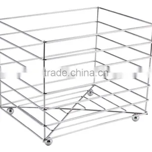 Storage Basket for Bathroom,iron Decorative Bath Towel Holder Basket thumbnail-1