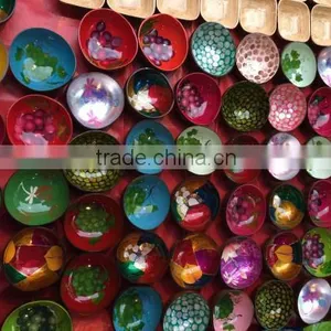 Handmade Lacquer Coconut Shell Bowl 100% Made in Vietnam / Hand Painted Lacquer Bowl thumbnail-5